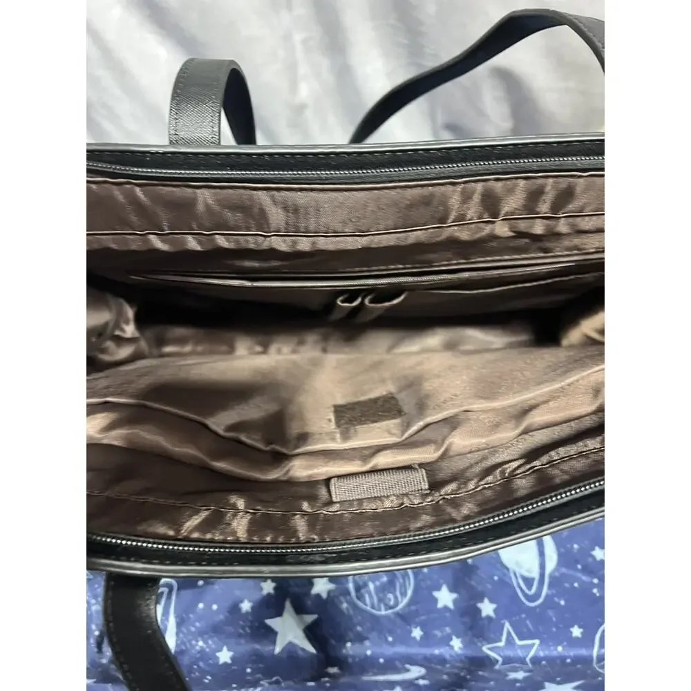 LOVEVOOK Laptop Tote Bag for Women 15.6 Inch Waterproof PU Leather Computer Bag